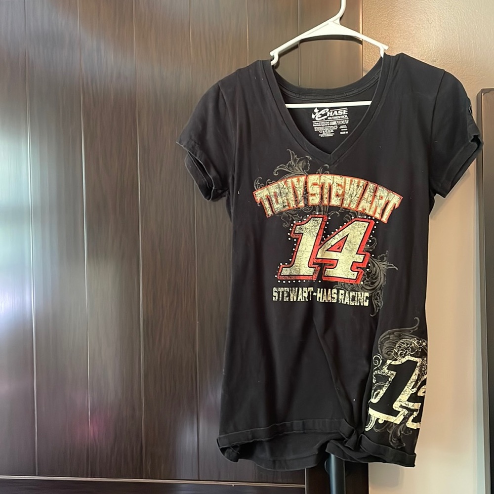 Vneck tony Stewart black shirt